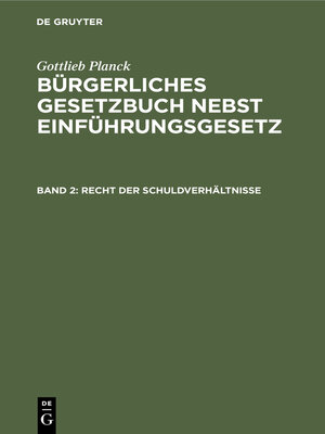cover image of Recht der Schuldverhältnisse